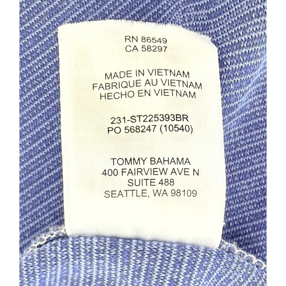 Tommy Bahama Indianapolis Colts Blue Polo Shirt Embroidered Logo Men's Large L - Picture 10 of 12